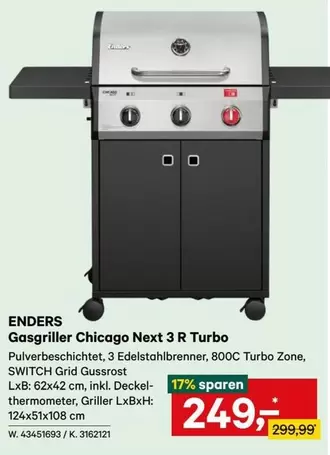 Switch - Gasgriller Chicago Next 3 R Turbo