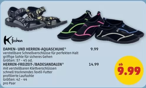 DAMEN- UND HERREN-AQUASCHUHE / HERREN-FREIZEIT-/BADESANDALEN