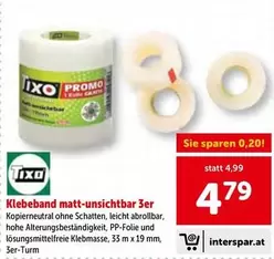 Klebeband matt-unsichtbar 3er