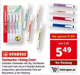 Textmarker "Swing Cool«