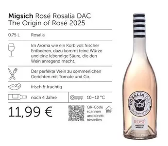 Origin - Migsch Rosé Rosalia DAC The of Rosé 2025