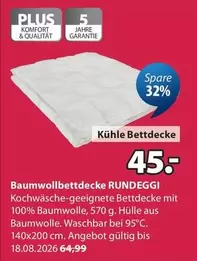Kühle Bettdecke