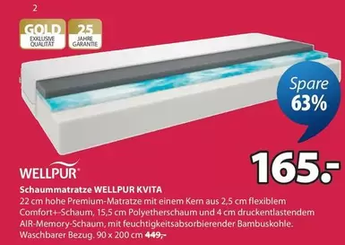 Gold - Schaummatratze KVITA