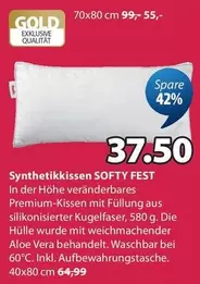 Gold - Synthetikkissen SOFTY FEST