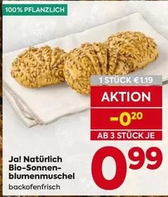 Bio-Sonnenblumenmuschel