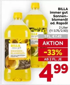 Sonnen - blumenöl od. Rapsöl