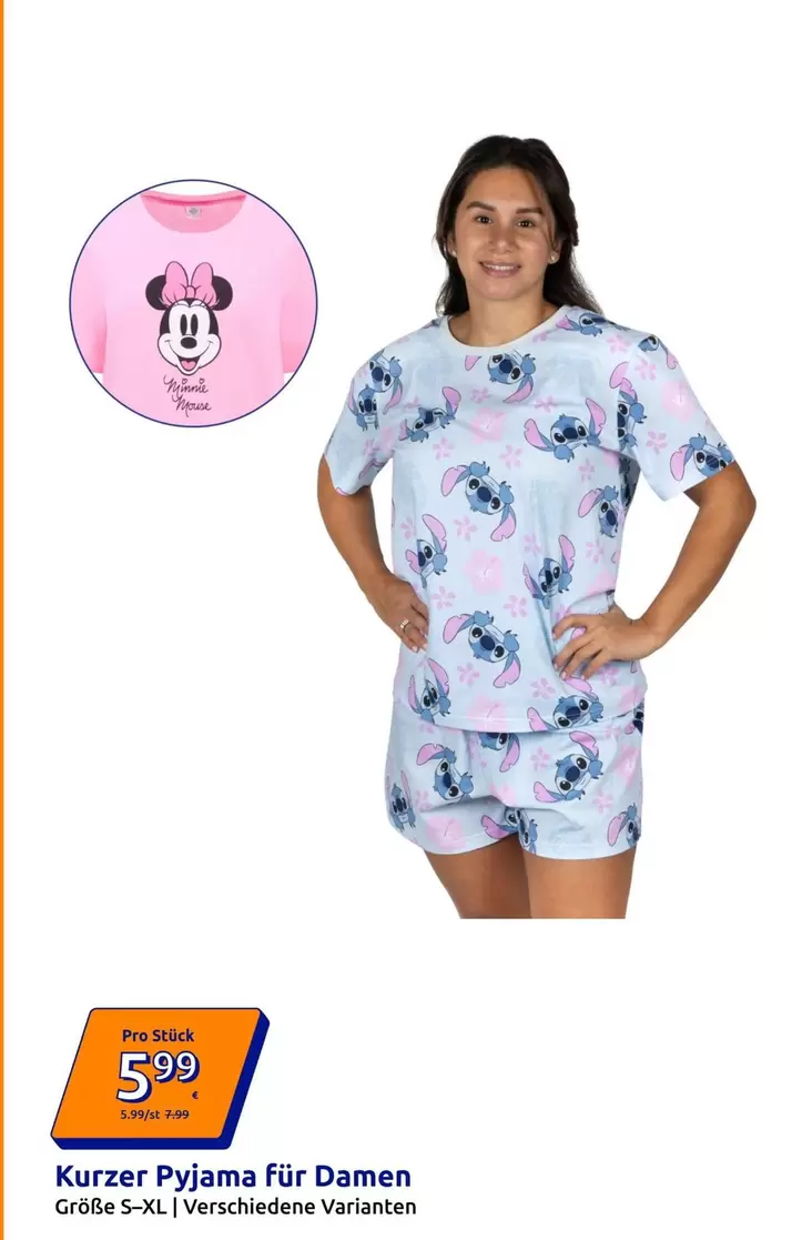 Minnie Mouse - Kurzer Pyjama für Damen