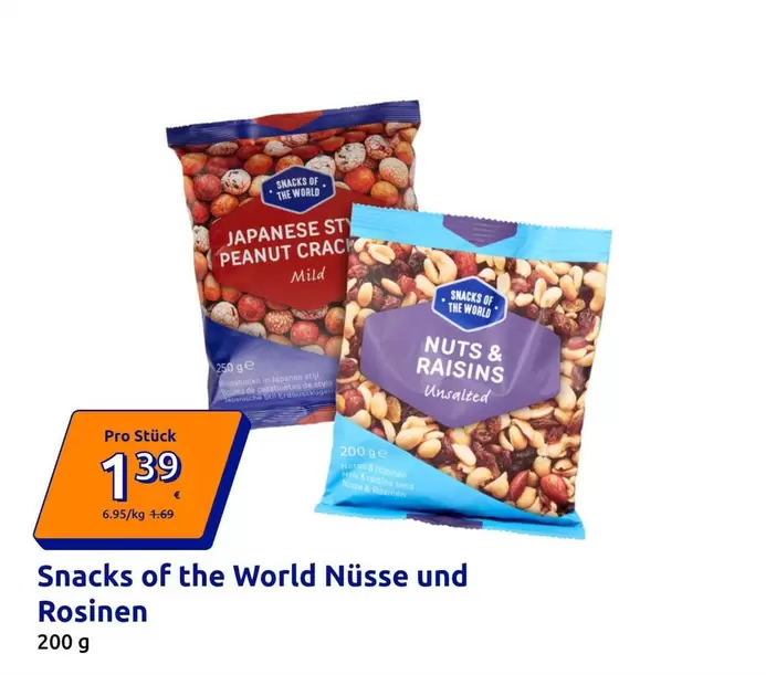 Snacks of the World Nüsse und Rosinen