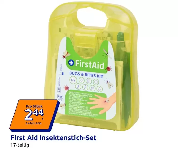 First Aid Insektenstich-Set 17-teilig
