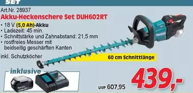 Akku-Heckenschere Set DUH602RT