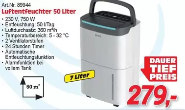 Luftentfeuchter 50 Liter