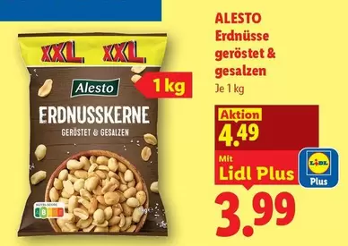 Erdnüsse geröstet & gesalzen