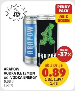 VODKA ICE LEMON od. VODKA ENERGY
