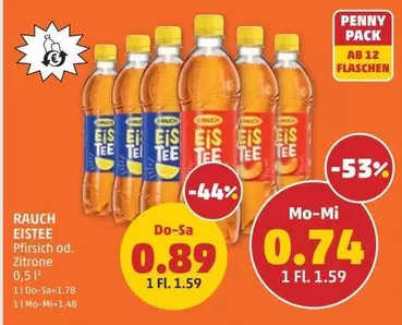 RAUCH EISTEE Pfirsich od. Zitrone