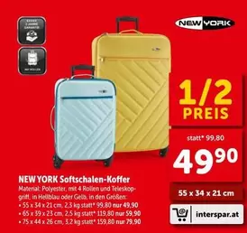 NEW YORK Softschalen-Koffer