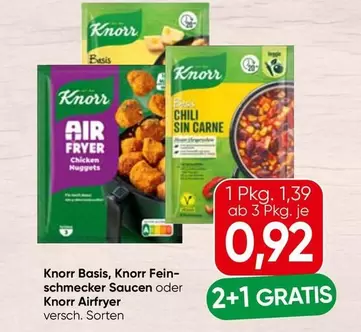 Knorr Basis, Knorr Fein-schmecker Saucen oder Knorr Airfryer