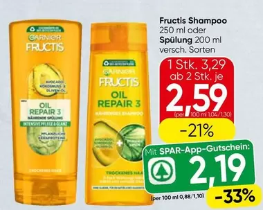 Fructis Shampoo or Spülung