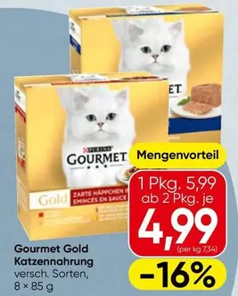 Gold - Gourmet Katzenahrung