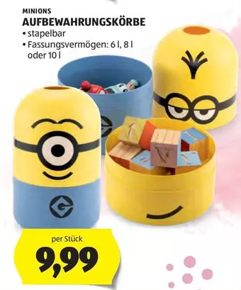 Minions - Aufbewahrungskörbe