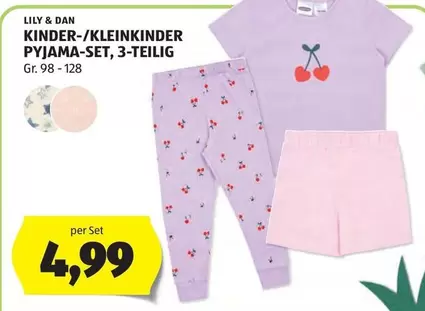 KINDER-/KLEINKINDER PYJAMA-SET, 3-TEILIG
