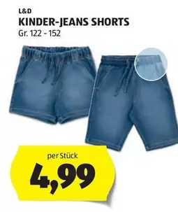 KINDER-JEANS SHORTS Gr. 122 - 152