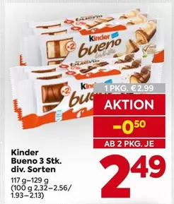 Kinder -  Bueno 3 Stk.