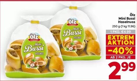 Mini Bussi Haselnuss