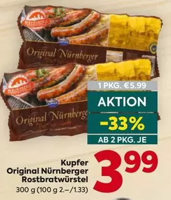 Original Nürnberger Rostbratwürstel