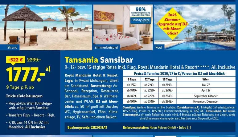 Royal - Tansania Sansibar