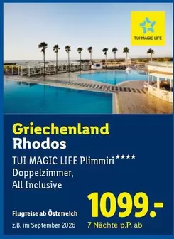 Griechenland Rhodos Doppelzimmer, All Inclusive