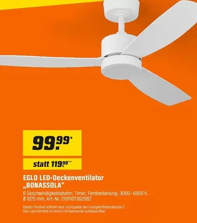 LED-Deckenventilator ","BONASOLA"