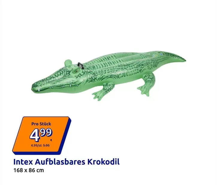 Aufblasbares Krokodil