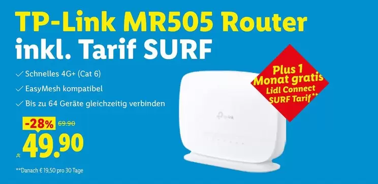 Easy - TP-Link MR505 Router inkl. Tarif SURF