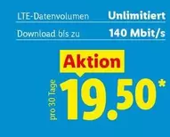LTE-Datenvolumen