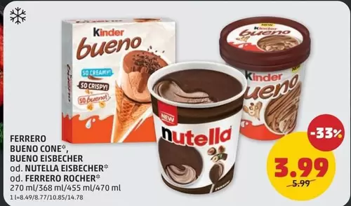 Kinder - BUENO CONE, BUENO EISBECHER