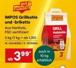 IMPOS Grillkohle und -briketts