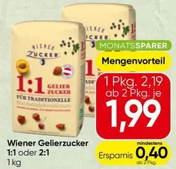 Wiener Gelierzucker 1:1 oder 2:1
