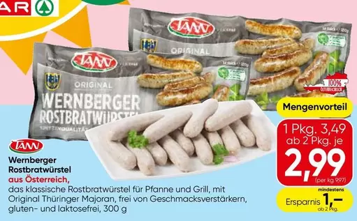 Wernberger Rostbratwurst
