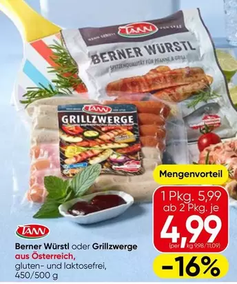 Berner -  Würstl oder Grillzwerge