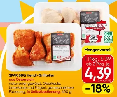Ama - SPAR BBQ Hendl-Grillteller