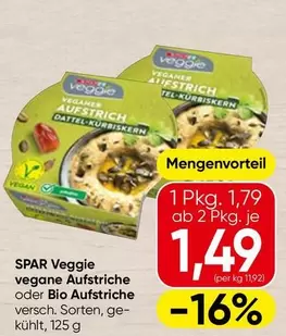 Vegan - Veggie vegane Aufstriche oder Bio Aufstriche