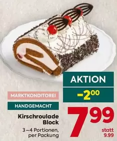 Kirschroulade Block