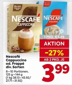 Cappuccino od. Frappé
