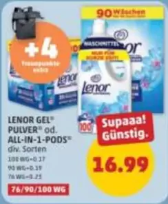 GEL PULVER od. ALL-IN-1-PODS