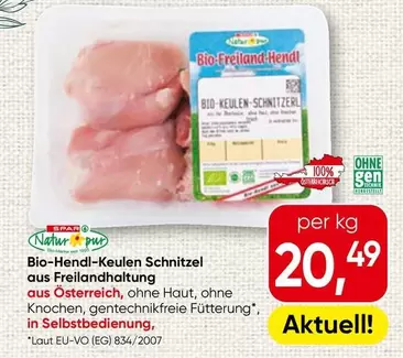 Bio-Hendl-Keulen Schnitzel
