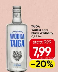 TAIGA Wodka oder black Wildberry
