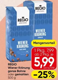Wiener Krönung ganze Bohne oder gemahlen