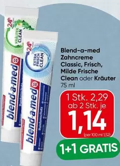 Zahncreme Classic, Frisch, Clean oder Kräuter