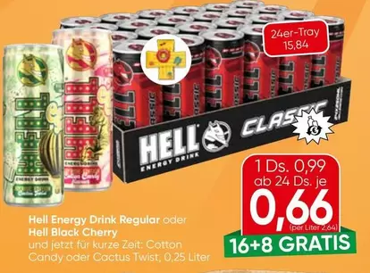 Energy Drink Regular oder Black Cherry