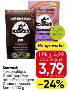 Kakaohaltiges Getränkepulver